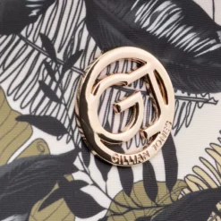 Gillian Jones Travel Clutch - Leaf Print 10008-19 -Clinique Salgsbutik 10008 1904