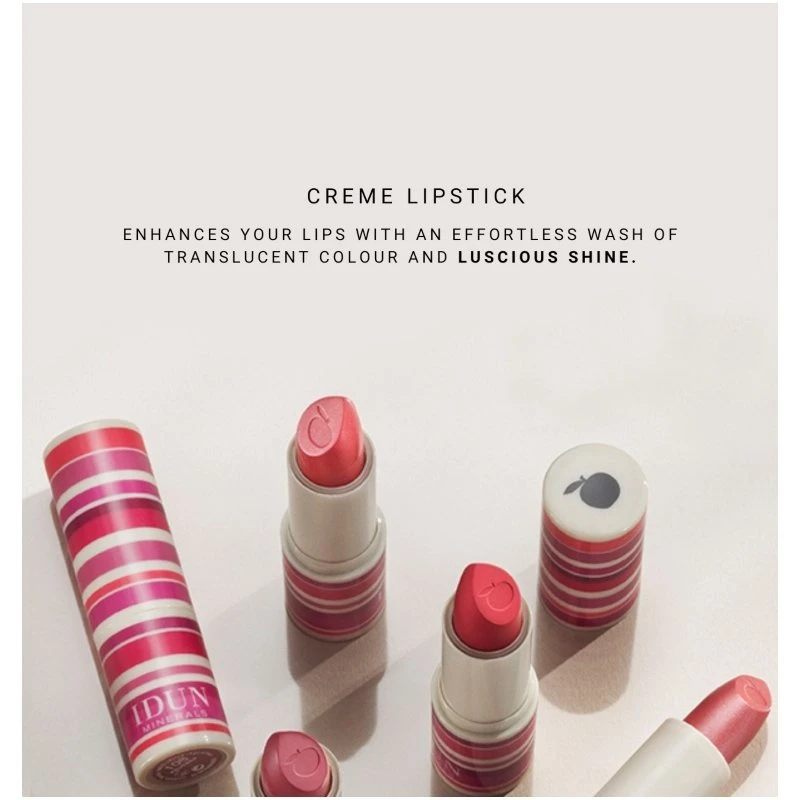 IDUN Minerals Creme Lipstick 4 Gr. - Elise 4 IDUN Minerals Creme Lipstick 4 Gr. - Elise - Billede 4