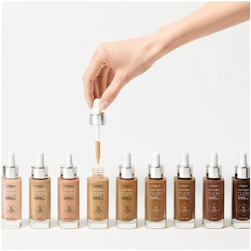 L’Oréal Paris L'Oréal Paris Cosmetics True Match Nude Plumping Tinted Serum 30 Ml - No. 4-5 Medium 9 L’Oréal Paris L'Oréal Paris Cosmetics True Match Nude Plumping Tinted Serum 30 Ml - No. 4-5 Medium - Billede 9