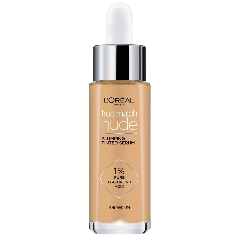 L’Oréal Paris L'Oréal Paris Cosmetics True Match Nude Plumping Tinted Serum 30 Ml - No. 4-5 Medium 1 L’Oréal Paris L'Oréal Paris Cosmetics True Match Nude Plumping Tinted Serum 30 Ml - No. 4-5 Medium