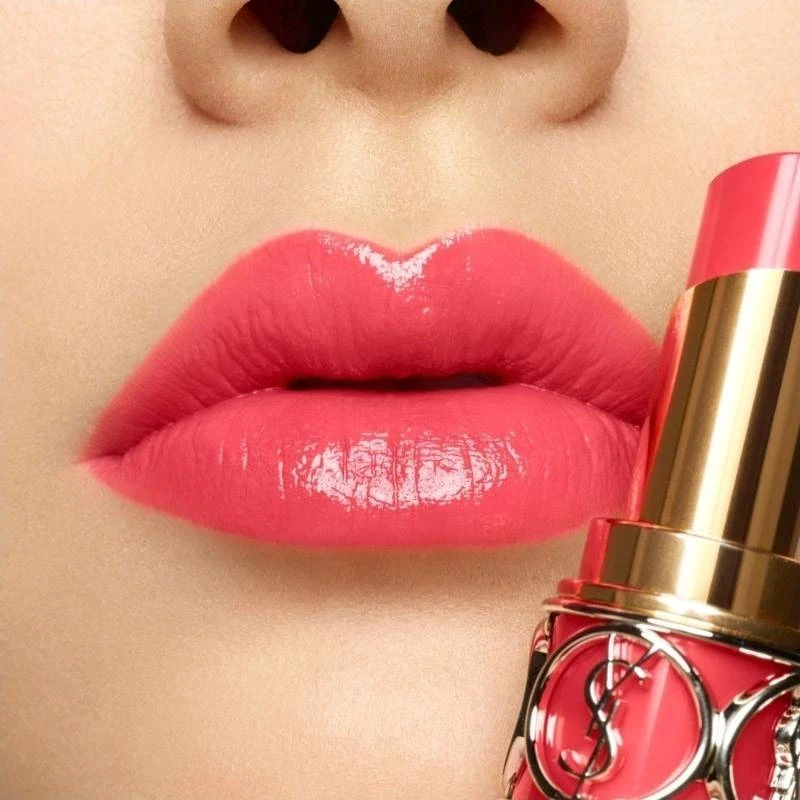 Yves Saint Laurent YSL Rouge Volupté Shine Lipstick 4 Ml - 12 Corail Dolman 3 Yves Saint Laurent YSL Rouge Volupté Shine Lipstick 4 Ml - 12 Corail Dolman - Billede 3